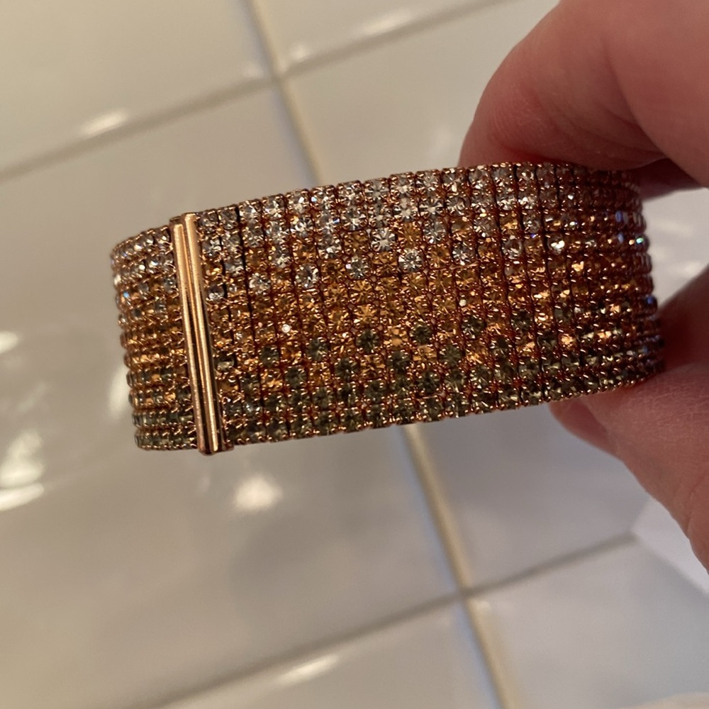 Rose Gold Cuff Bracelet - Picture 10 of 12